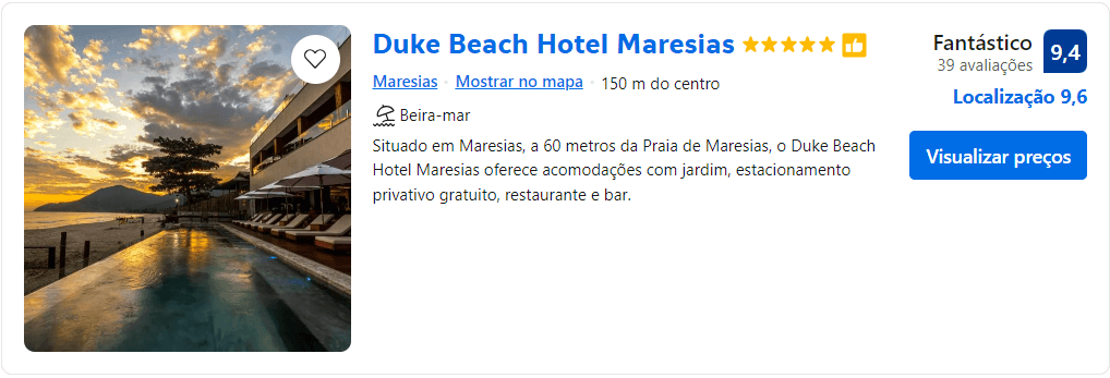 Duke Beach Hotel Maresias