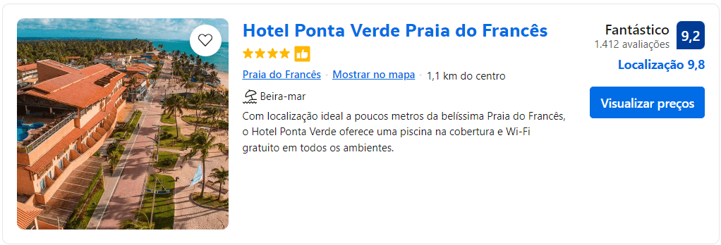 Hotel Ponta Verde Praia do Francês