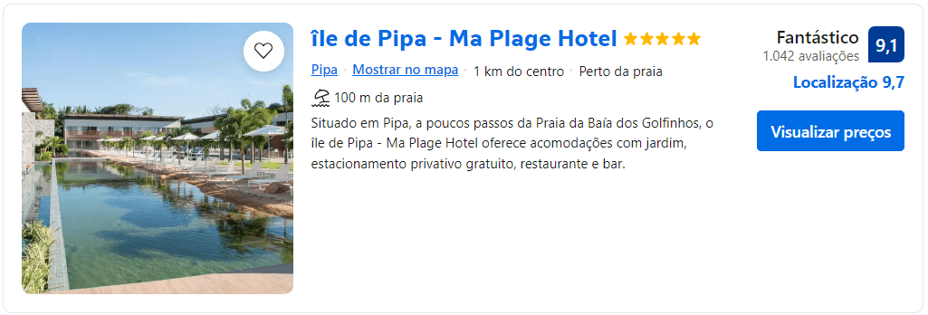 Île de Pipa - Ma Plage Hotel