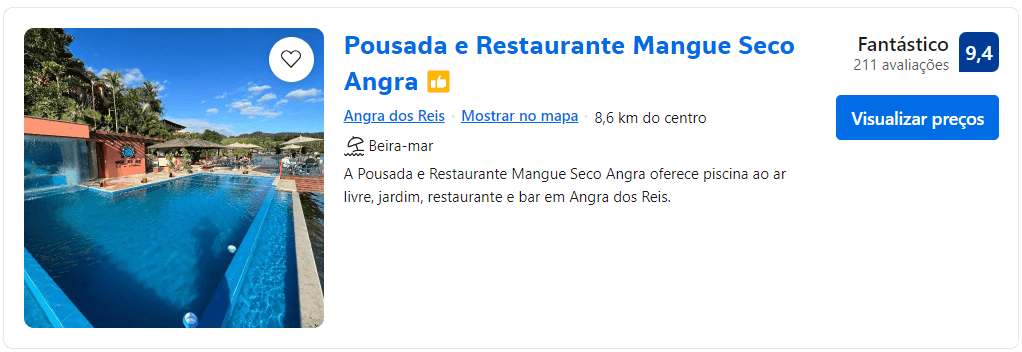 Pousada e Restaurante Mangue Seco Angra