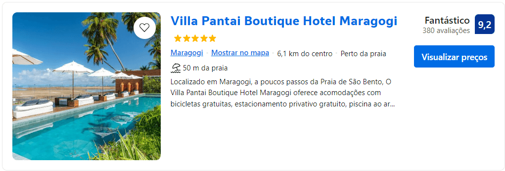 Vila Pantai Boutique Hotel Maragogi