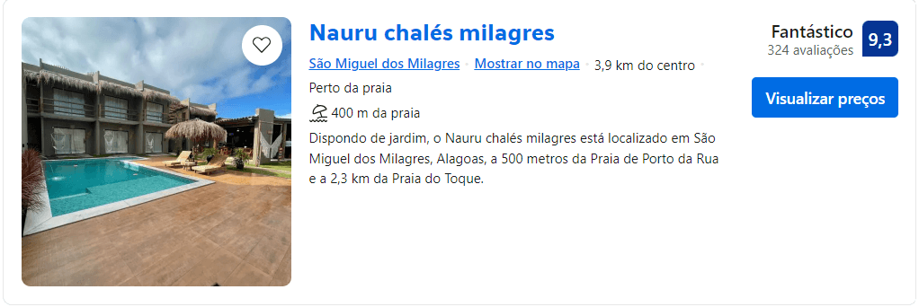 Nauru Chalés Milagres