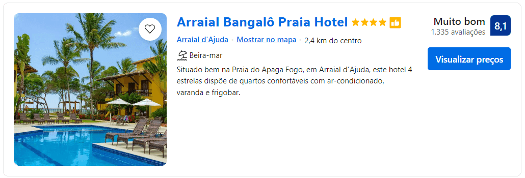 Arraial Bangalô Praia Hotel