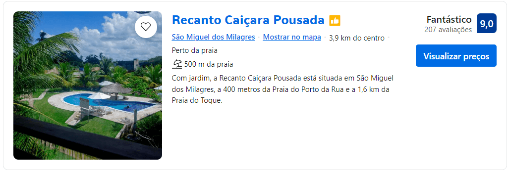 Recanto Caiçara Pousada