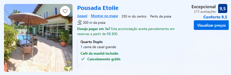 Pousada Etoile | Imagem: Divulgação