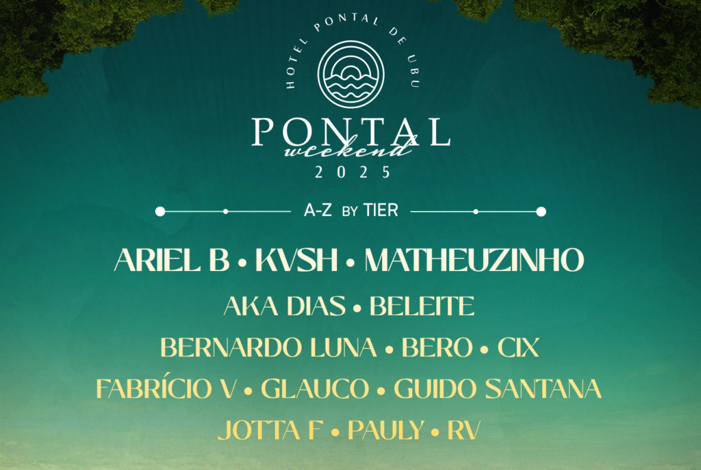 Line-up Pontal Weekend | Imagem: divulgação