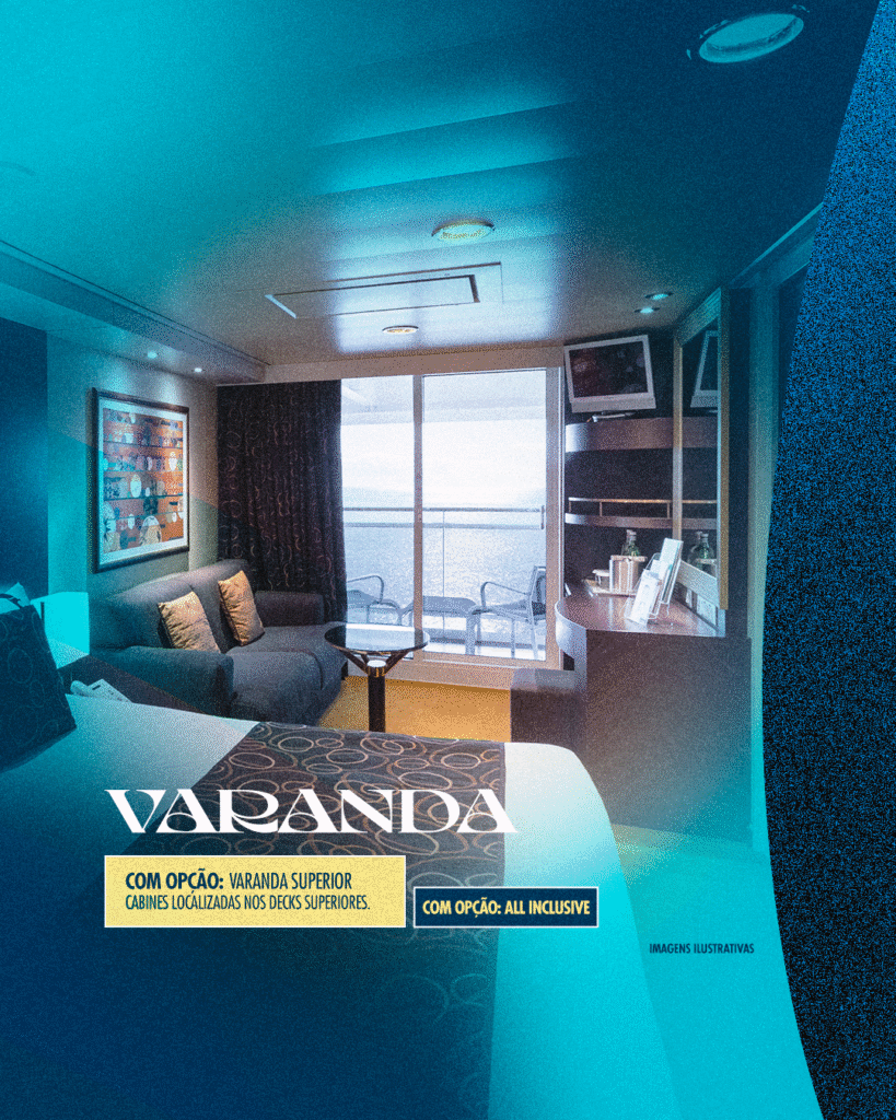 Varanda - Réveillon em Alto-mar | Imagem: divulgação