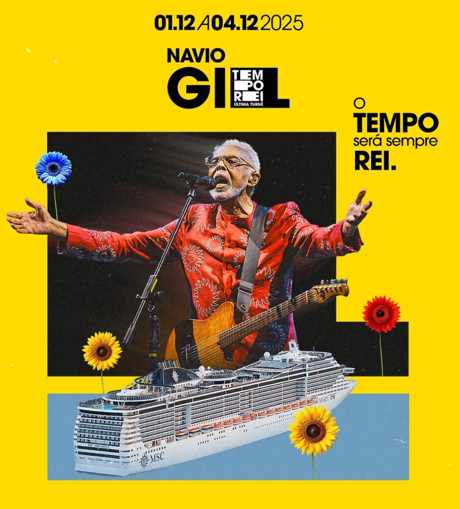 Navio Gilberto Gil - Tempo Rei | Imagem: divulgação