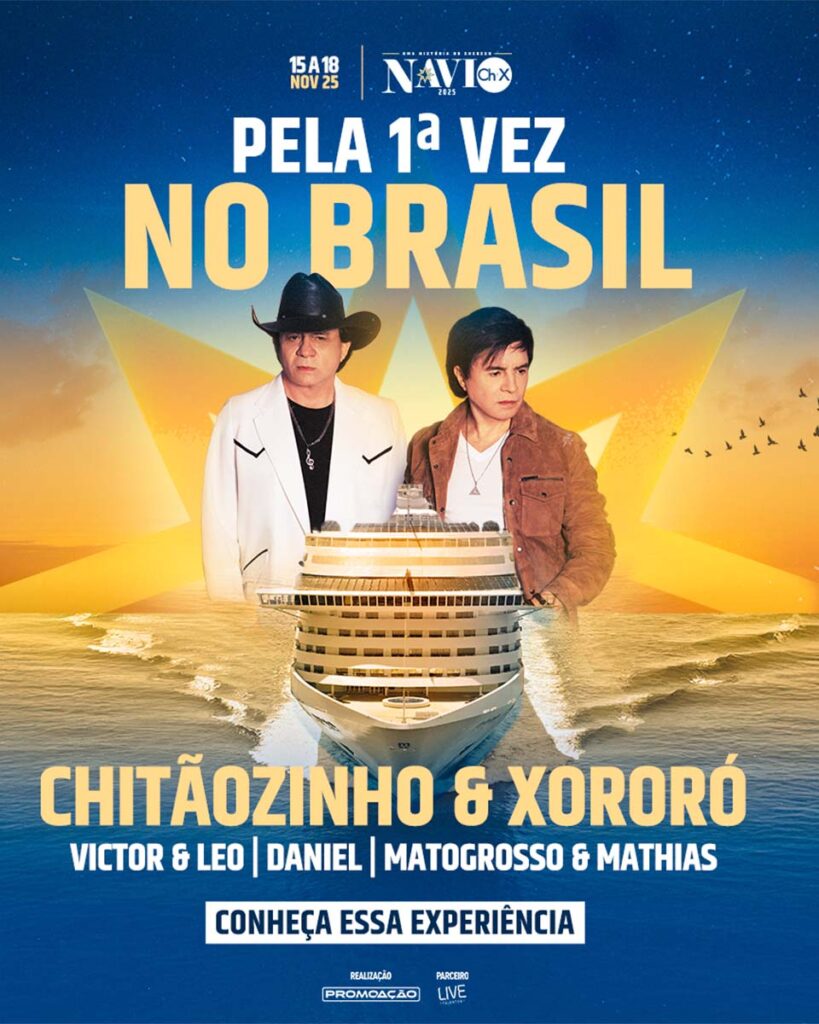 Navio Chitãozinho e Xororó ! Imagem: divulgação