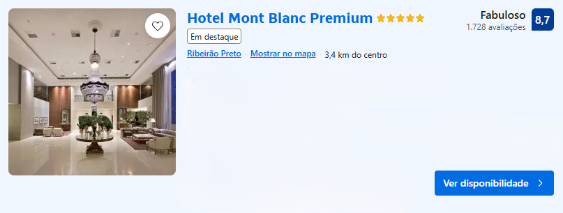 Hotel Mont Blanc Premium | Imagem: Booking.com