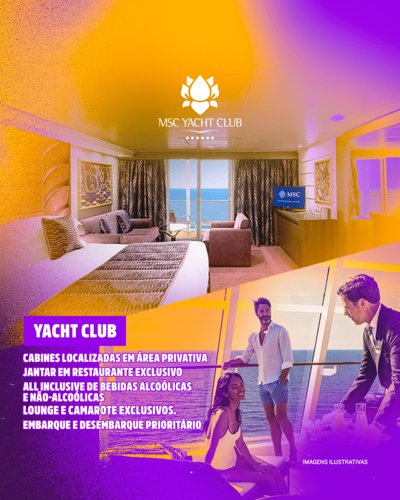 Yacht Club - Navio Belo em Alto-mar | Imagem: divulgação