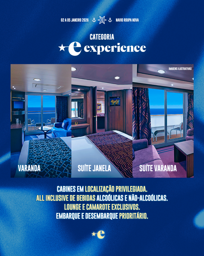 Experience - Navio Roupa Nova | Imagem: divulgação