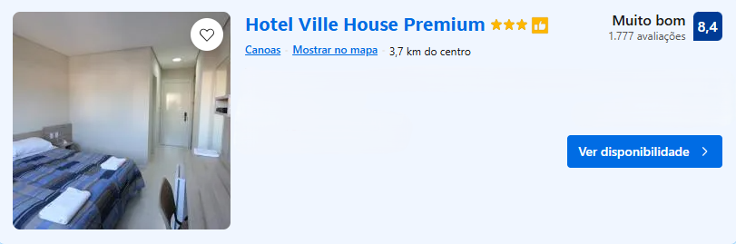 Hospedagem na Grande POA - Hotel Ville House Premium | Imagem: Booking.com