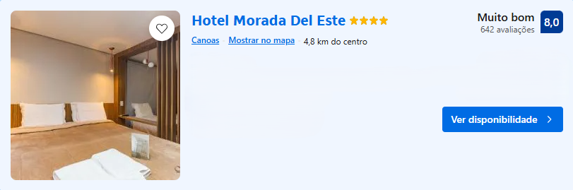 Hospedagem na Grande POA - Hotel Morada Del Este | Imagem: Booking.com