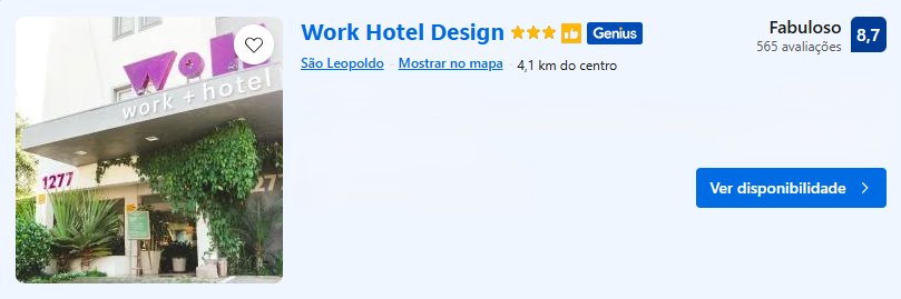 Work Hotel Design | Imagem: Booking.com