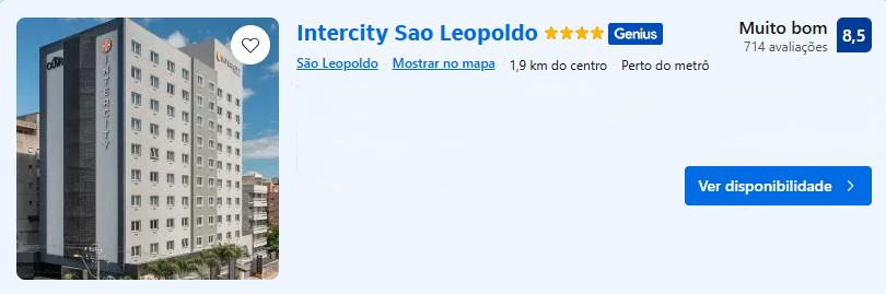 Intercity São Leopoldo | Imagem: Booking.com