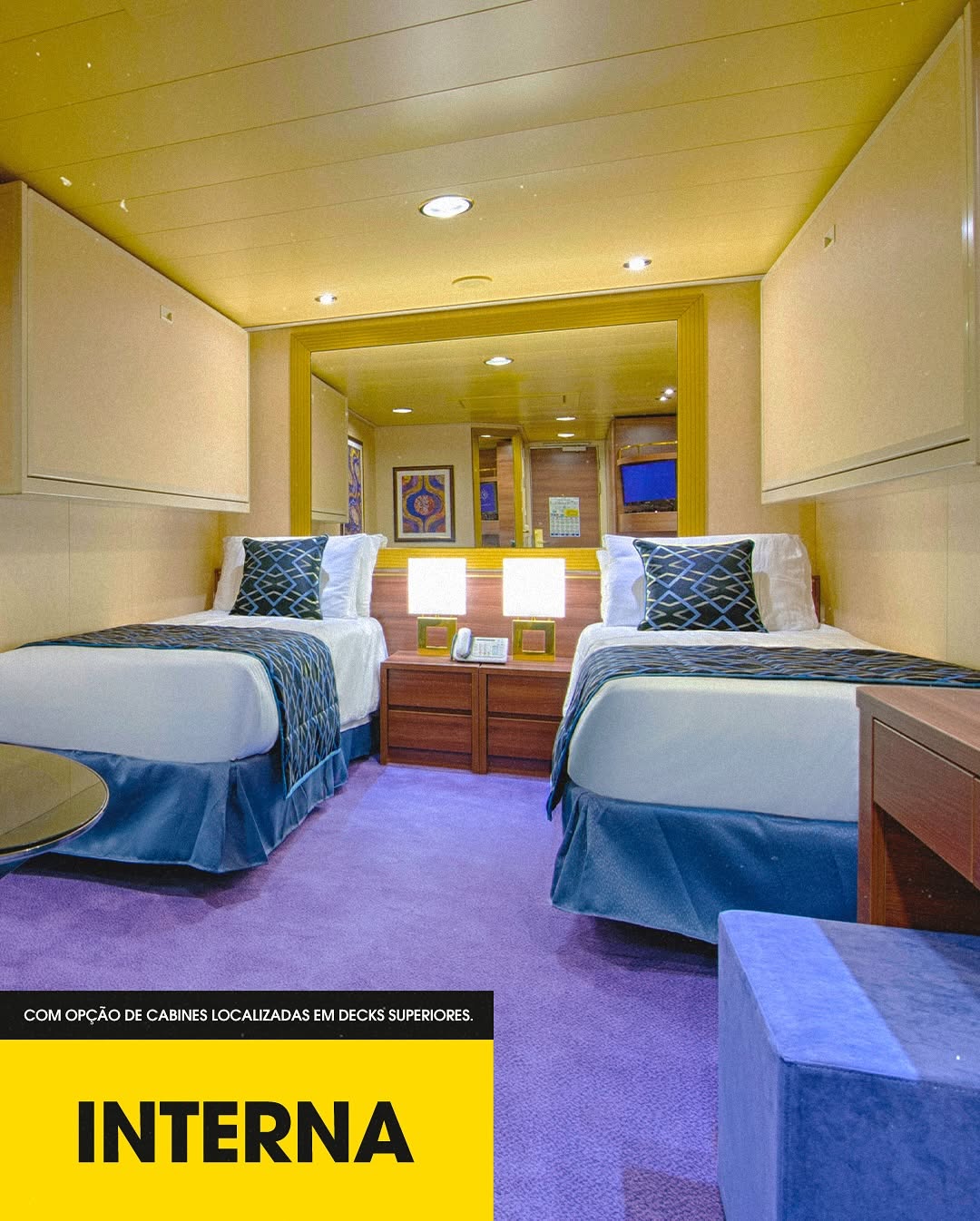 Cruzeiro 89 Rock Boat - Cabine interna