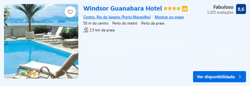 Hospedagem para o CarnaRio - Windsor Guanabara Hotel