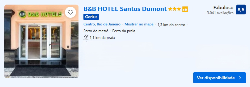 B&B HOTEL Santos Dumont