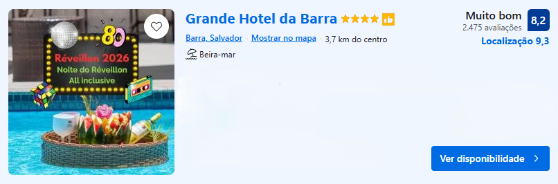 Hospedagem em Salvador - Grande Hotel da Barra