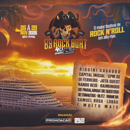 Cruzeiro 89 Rock Boat