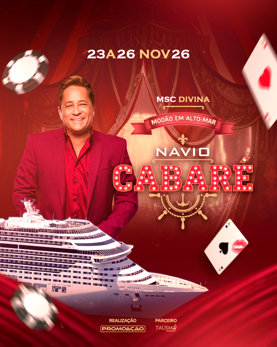 Navio Cabaré em Alto-mar