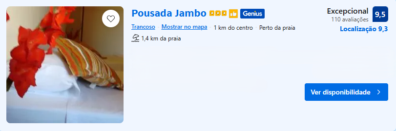 Hospedagem em Trancoso para o S.O.M - Pousada Jambo