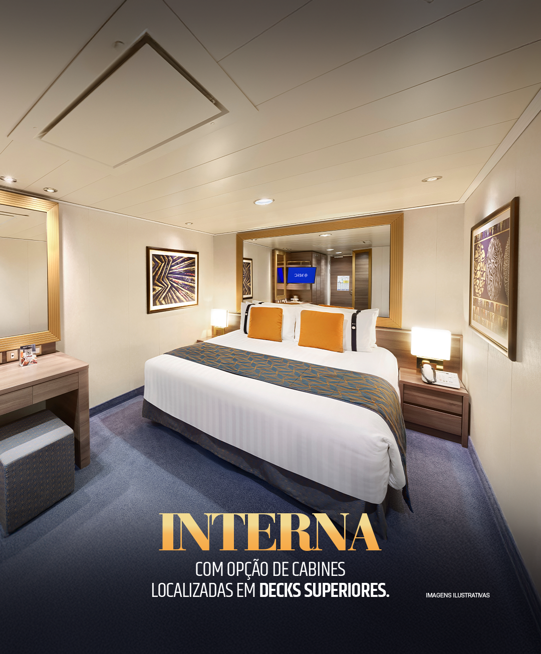 Navio Chitãozinho e Xororó 2026 | Cabine Interna